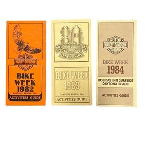 HARLEY DAVIDSON  1982 1983 1984 Bike Week Activities Guide’s excellent condition
